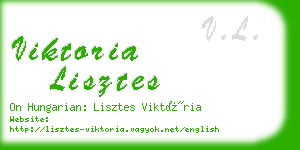 viktoria lisztes business card